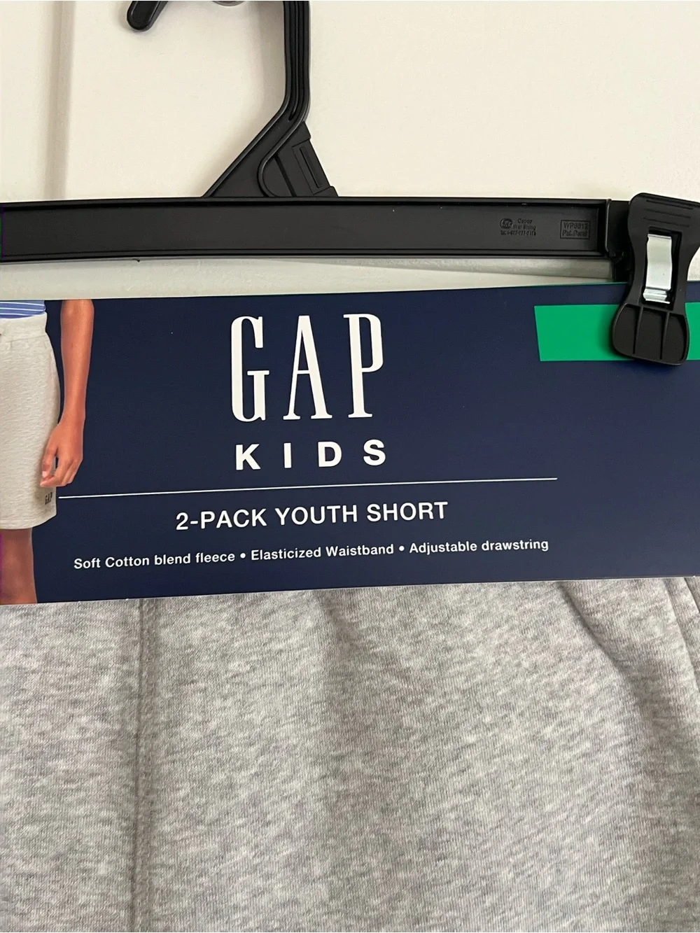 GAP Kids Heather Gray & Navy Athletic Shorts 2-Pack Youth Size M-8 NWT